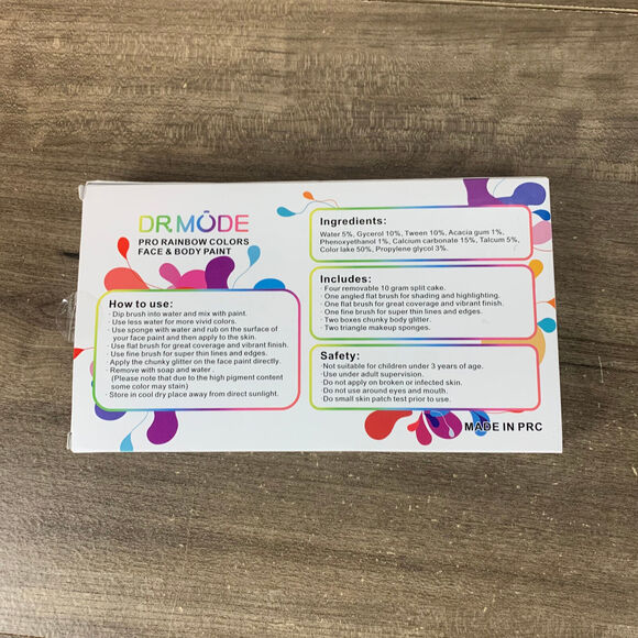 Face Body Painting Paint Set Kit Palettes Cakes Face Paint Makeup For Kids Adult - Picture 4 of 9